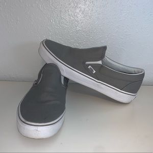Light Grey Slip on Vans